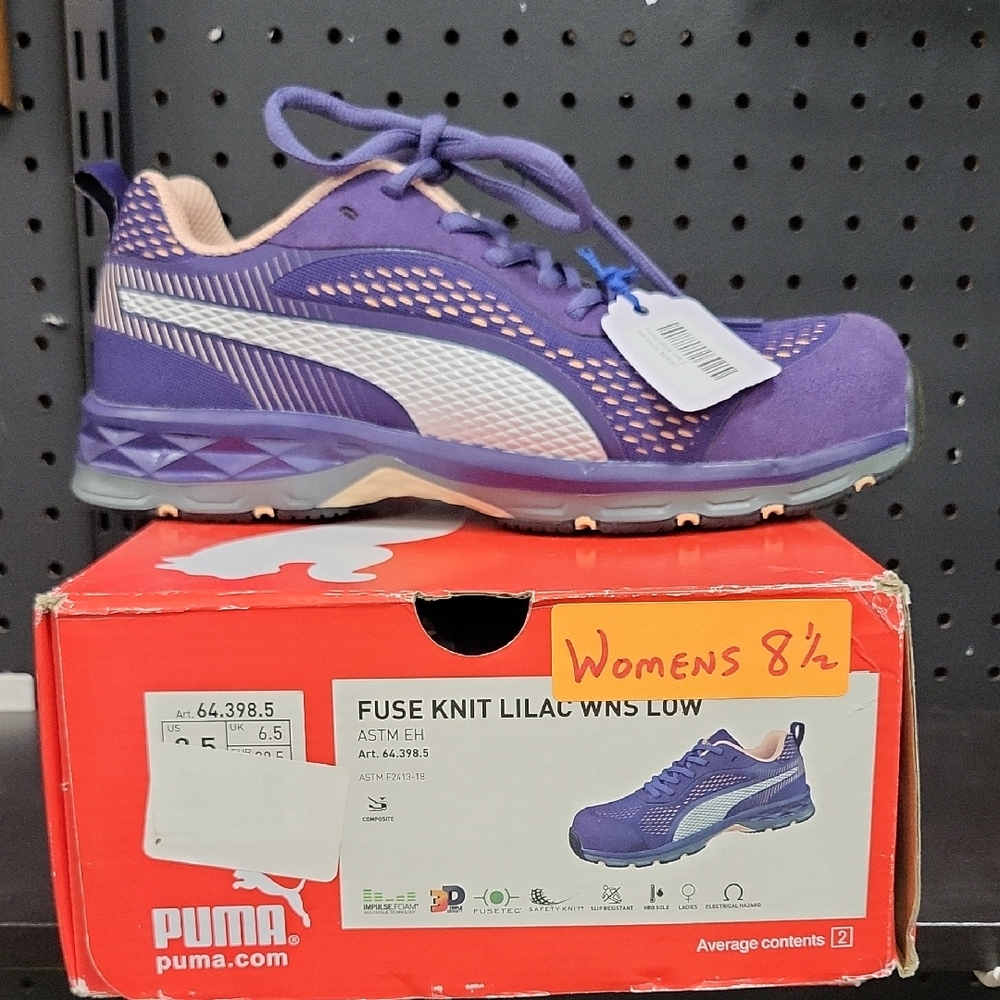 Puma Women's Purple Fuse Knit Athletic Shoes